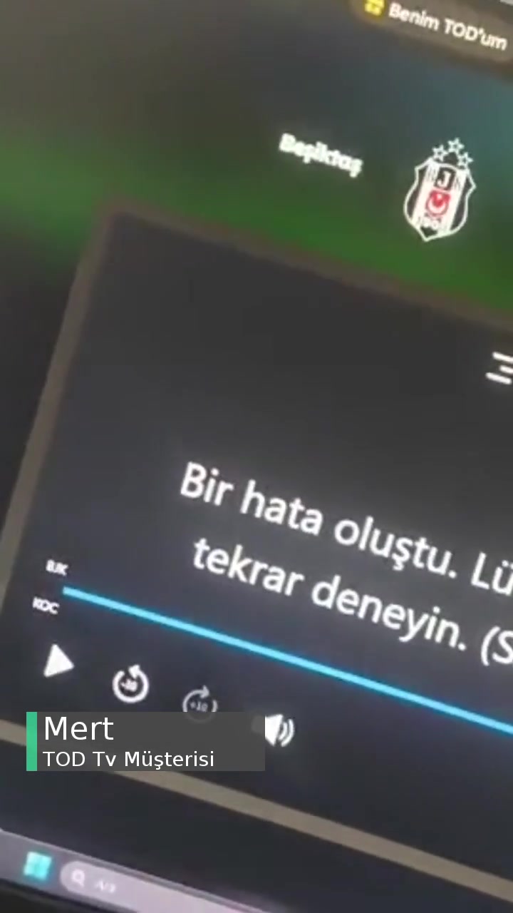 Maç İzlemek İçin Tod TV Satın Aldım Fakat Yayın Hata Veriyor Açılmıyor videonun kapak resmi