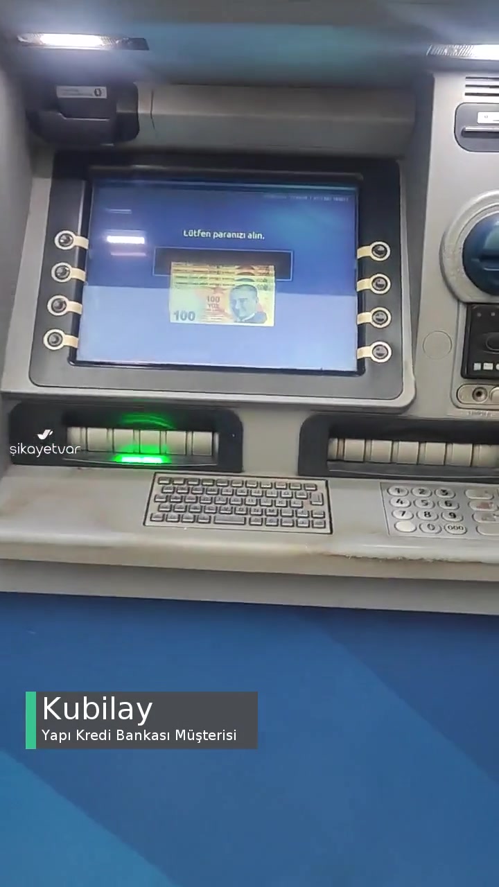 Yapı Kredi Bankası Para Hesabımdan Çekildi Fakat ATM Paramı Vermedi! videonun kapak resmi