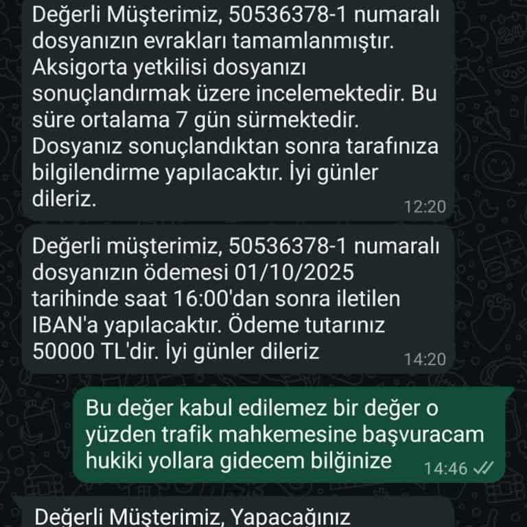 Aksigorta'nın Değer Kaybı Ödemesinde Güncel Piyasa Koşullarını Göz Ardı Etmesi