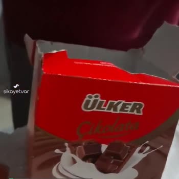Ülker Çikolata Yarım Şekilde Kutudaki Çikolatalar Ambalajlanmış