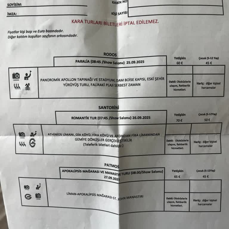 Yunan Adaları Turunda Son Dakika Rota Değişikliği Ve Eksik Destinasyonlar Mağduriyeti