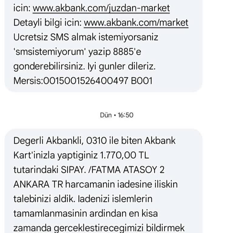 Akbank'ta İade Tutarı Hesabıma Yatmadı, Müşteri Hizmetleri Yetersiz Kaldı