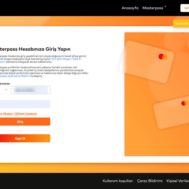 Masterpass Hesabıma Erişemiyorum Sunucuya Erişim Sağlanamıyor Hatası Alıyorum