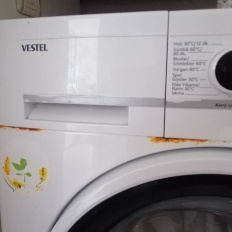 Vestel Çamaşır Makinesinde Paslanma, Yetersiz Temizlik Ve Kırık Tahliye Kapağı Sorunu