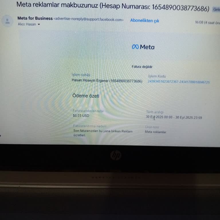 İzinsiz Reklam E-postalarıyla Kişisel Bilgilerimin Kullanılmasından Şikayetçiyim