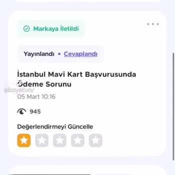 İstanbul Büyükşehir Belediyesi Mavi Kart Sorunu