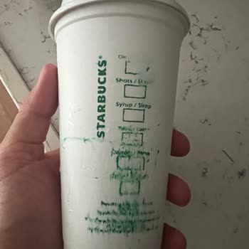Starbucks Gift Cup Became Sticky and Discolored After One Year of Use