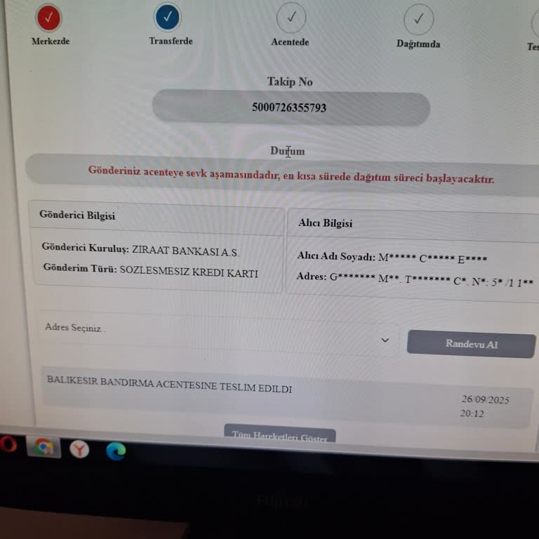 Kuryenet Banka Kartımı Teslim Etmiyor Bilgilendirme Ve İletişim Yok