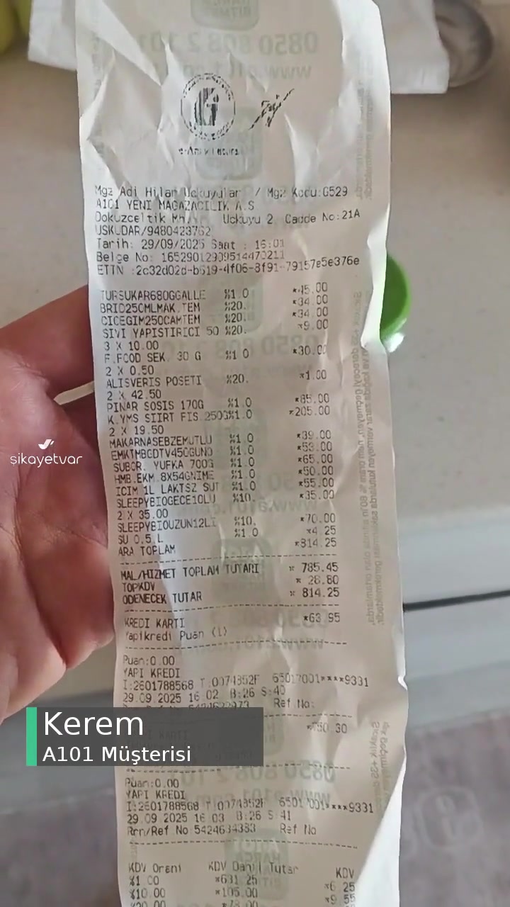 A101'den Aldığımız Galle Karışık Turşu İçinden Cam Parçası Çıktı! videonun kapak resmi