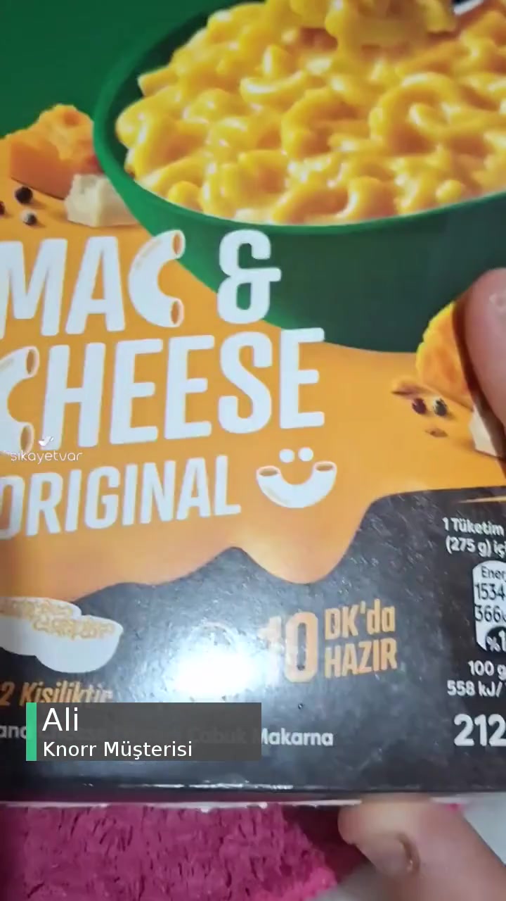 Knorr Mac&Cheese İçinden Sadece Makarna Çıktı! videonun kapak resmi