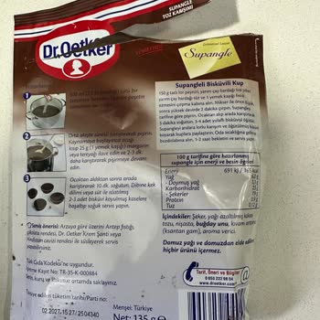 Dr. Oetker Ürünlerinde Kıvam Sorunu Tekrarlandı