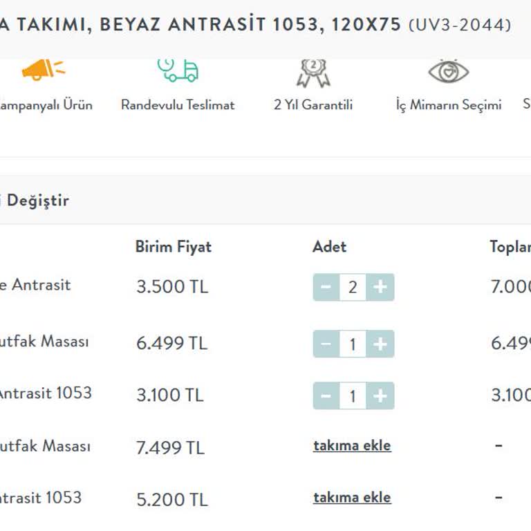 Açılır Kapanır Masa Yerine Sabit Masa Gönderildi, Acil Çözüm Bekliyorum