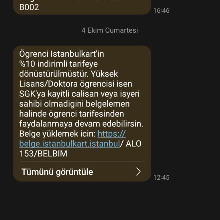 Öğrenci Kartı Yaş Ve SGK Gerekçesiyle İptal Edildi Mağduriyet Yaşıyorum