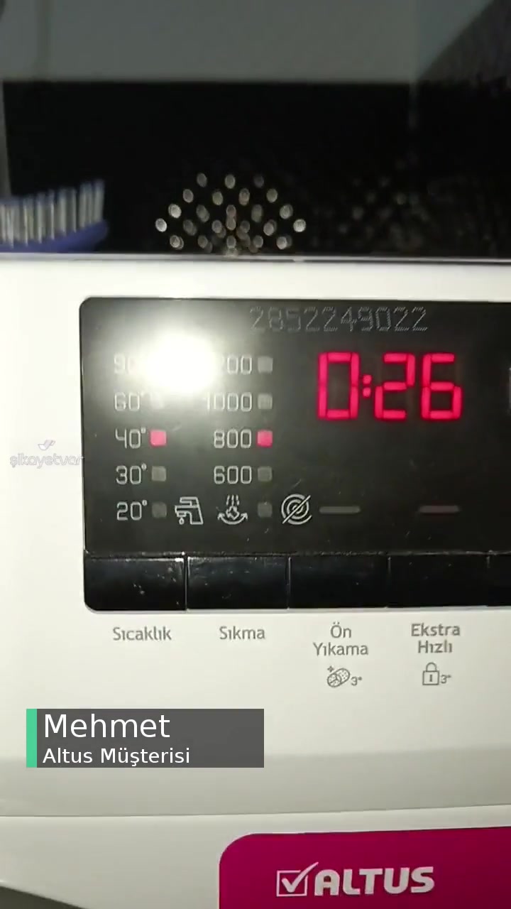 Altus Al 10123 D Çamaşır Makinesi Sarsıntısı videonun kapak resmi