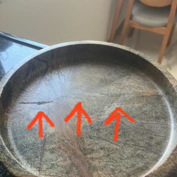 HM Home Servis Tabağı Çatlak Ve Yapıştırılmış Şekilde Teslim Edildi