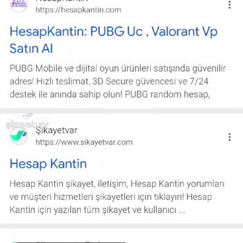 Hesap Kantin PUBG Mobilya Uc Transferi Yapmak İsterken Olmadı