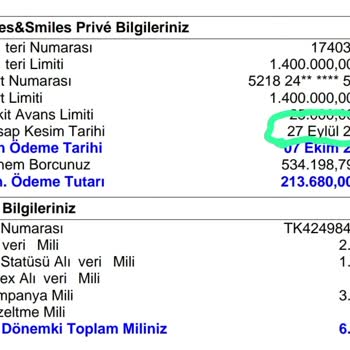 Ekstre Kesim Tarihinde Yapılan Alışverişlerin Yanlış Döneme Yansıtılması Nedeniyle Mağduriyet