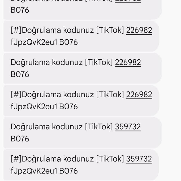 Numaramın İzinsiz Kullanımı Nedeniyle Sürekli Doğrulama Mesajları Alıyorum
