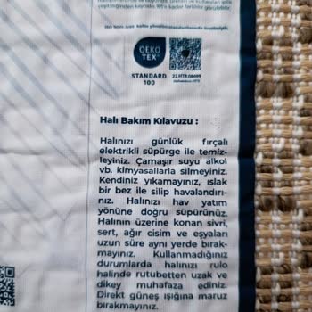 Yanlış Etiket Nedeniyle Deforme Olan Halılarda Mağduriyetim Giderilmedi