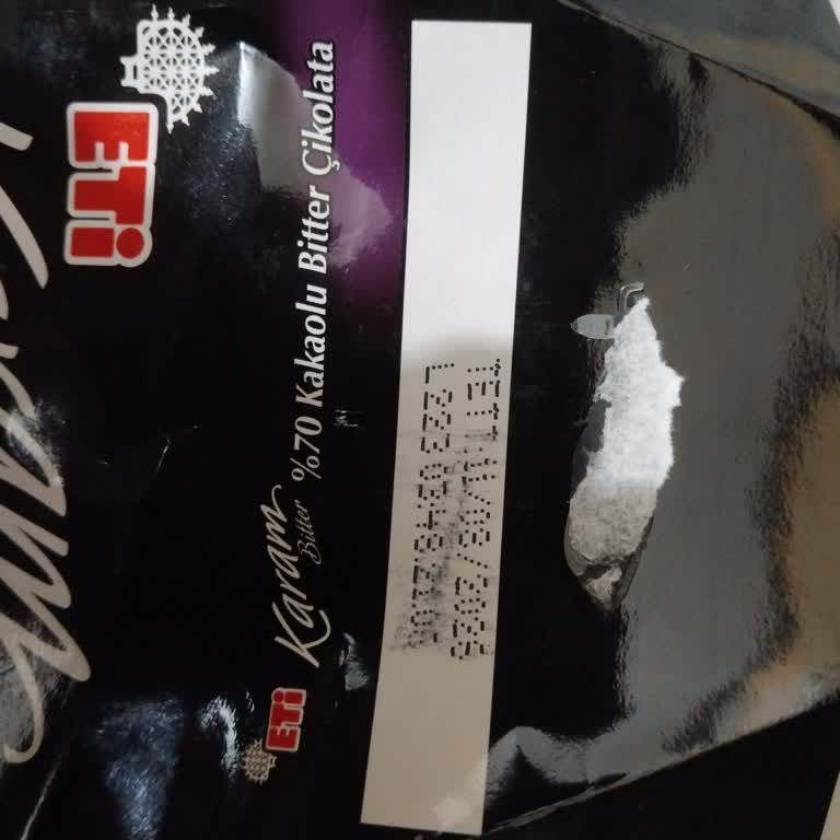 Eti Karam Tablet Çikolatada Küf Tadına Rastladım