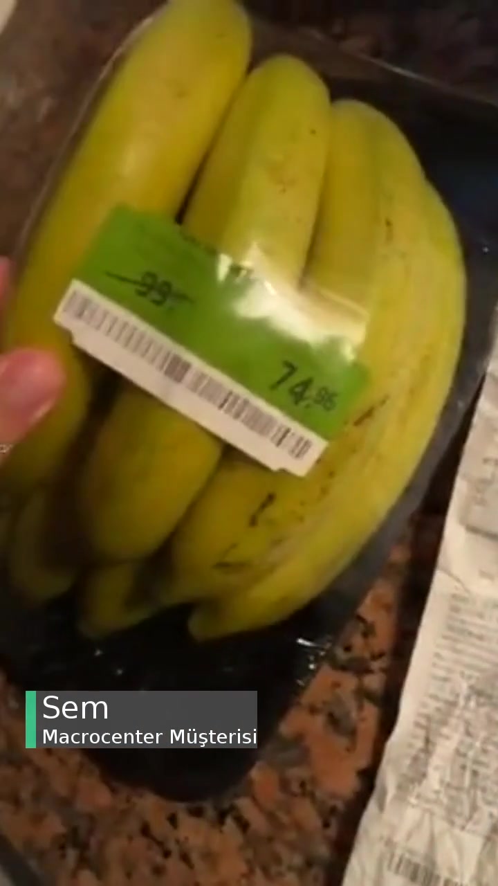 Macrocenter Sözde İndirimde Olan Muz Normal Fiyatından Satıldı! videonun kapak resmi