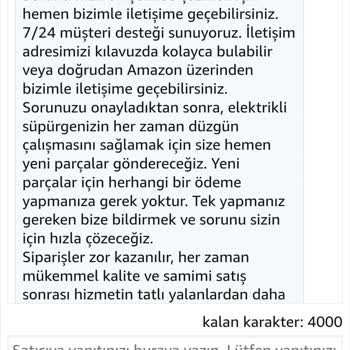 Greenote Süpürge Garanti Kapsamında Parça Sorunu Ve Satıcıdan Dönüş Alamama