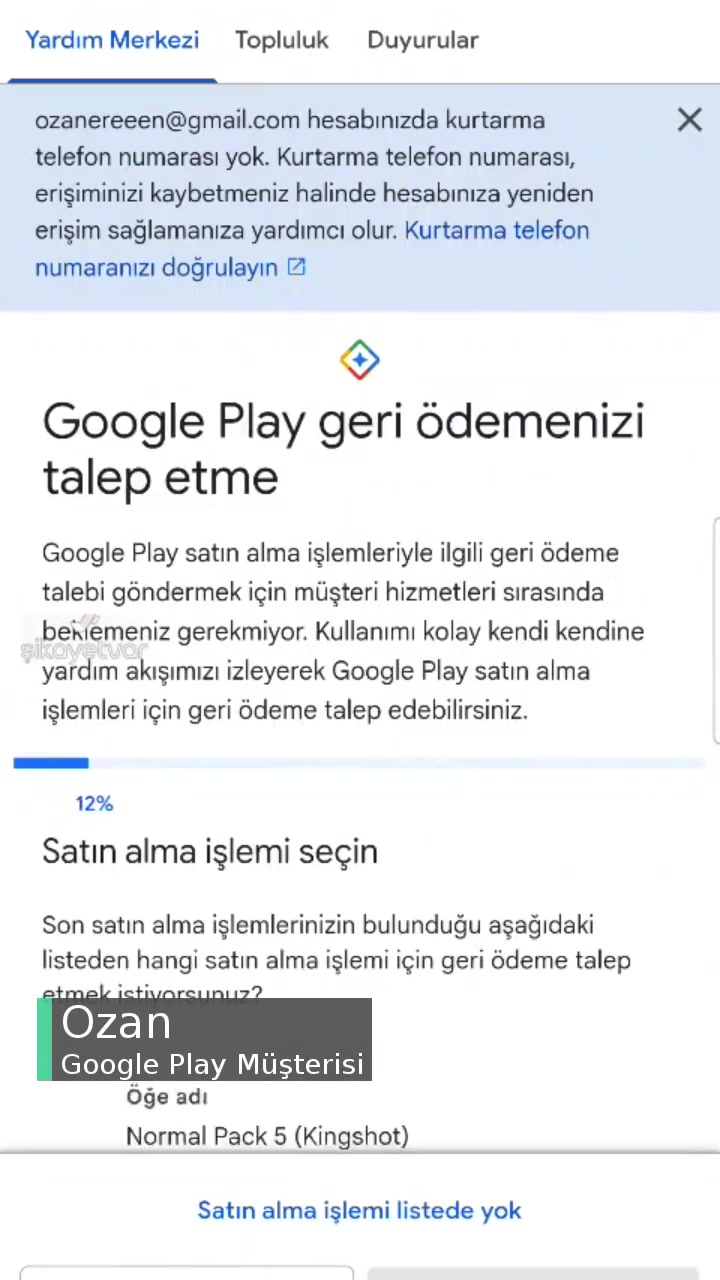 Google Play Ödeme İadesi videonun kapak resmi