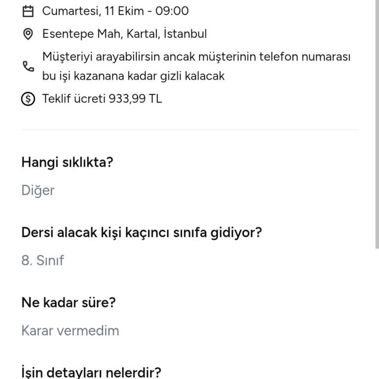 Teklif Ücretlerinin Yüksekliği Ve Yetersiz Müşteri Hizmeti Nedeniyle Hizmet Verememe Sorunu