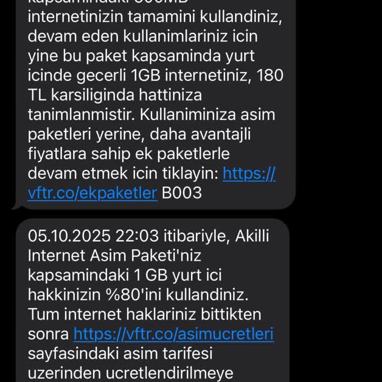 Bilgim Dışında Paket Alımıyla 700 TL Fatura Şoku Yaşadım