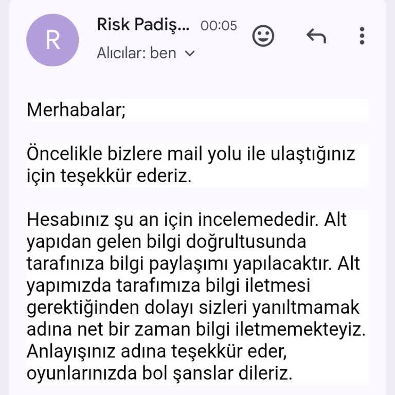 Padişahbet Bakiyem İncelemede Kaldı Paramı Çekemiyorum