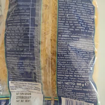 Nuh'un Ankara Makarnası Tel Şehriye Paketinde Büyük Yapışmış Kalıp Sorunu Yaşadım