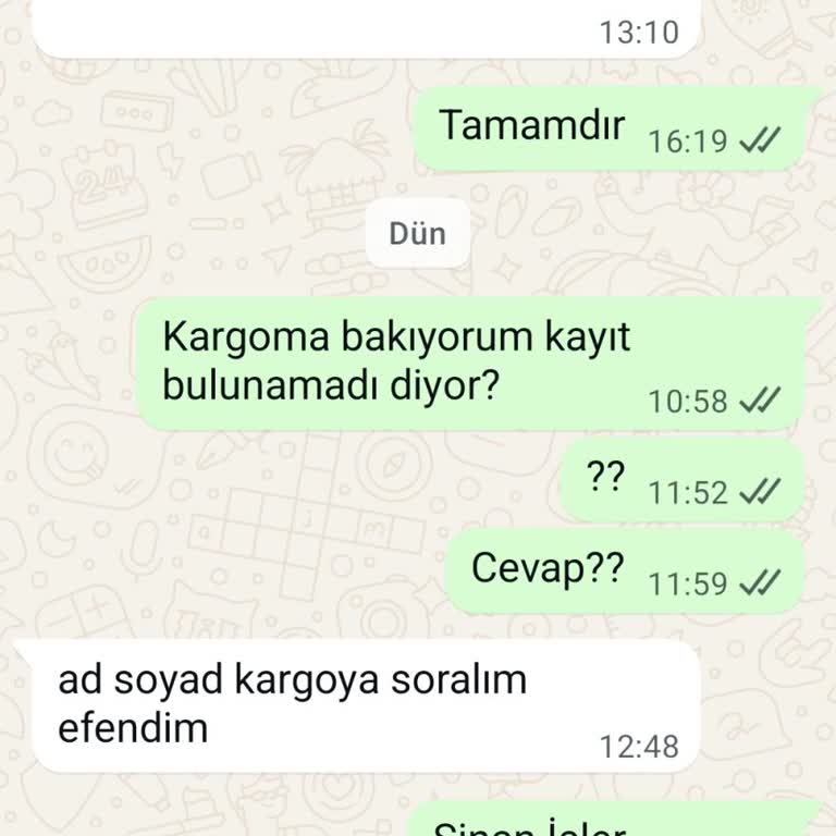 Siparişim Kayıp, Müşteri Hizmetleri Sessiz