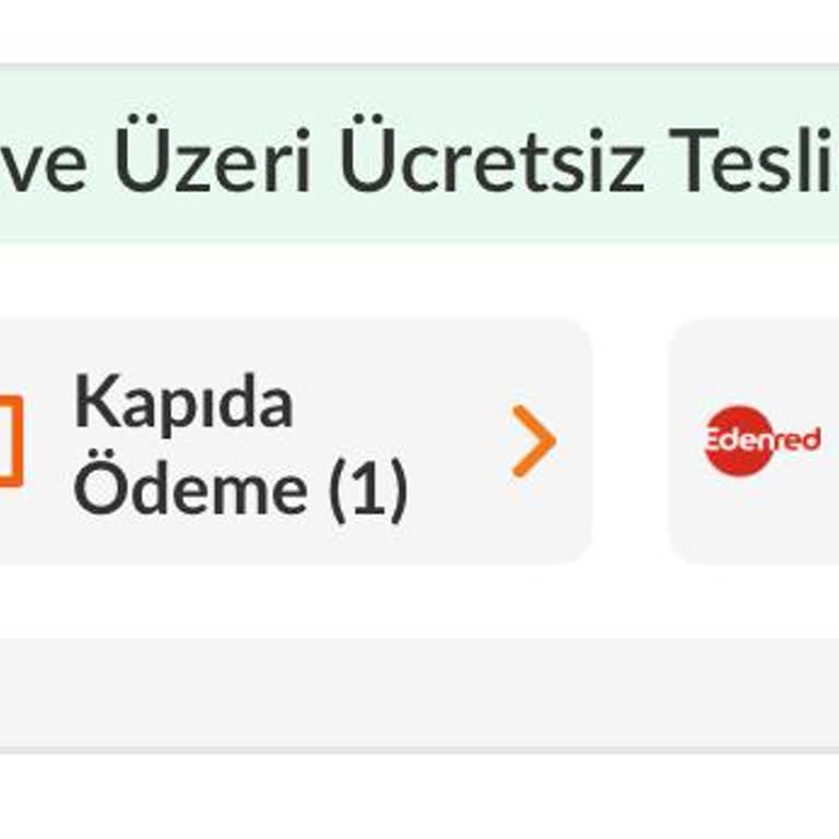 Online Yemek Siparişlerinde Edenred Kartımın Kullanılamaması Nedeniyle Mağduriyet