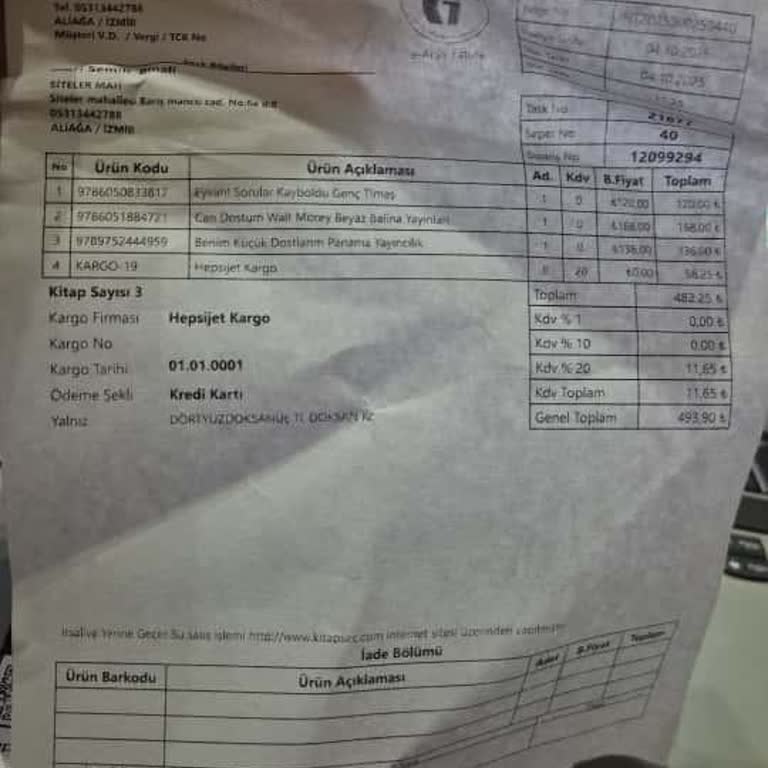 Siparişimdeki Eksik Kitap Ve Bilgilendirme Yapılmaması Mağduriyet Yarattı