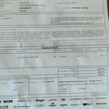 Garanti Kapsamındaki Izgara Makinesi Eşit Pişirmiyor, Değişim Talebim Reddedildi