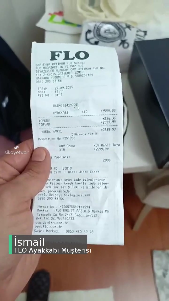 FLO Ayakkabı Değişim İade Talebi videonun kapak resmi