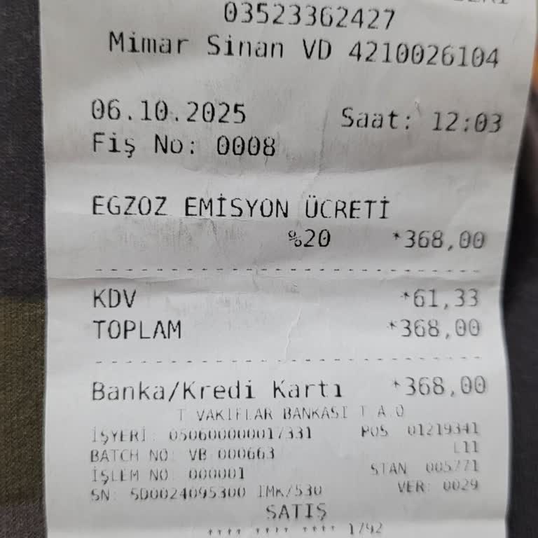 Egzoz Muayenesinde Yanlış Süre Ve Ücret İadesi Sorunu