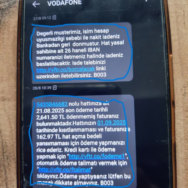 Vodafone'un Sözlerini Tutmaması Nedeniyle Fahiş Faturalar Ve Hattımın Kapatılması