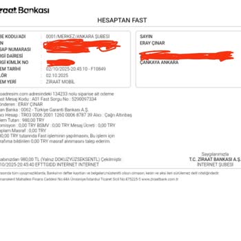 Sipariş Sonrası İletişim Kesildi, Kargo Bilgisi Verilmedi