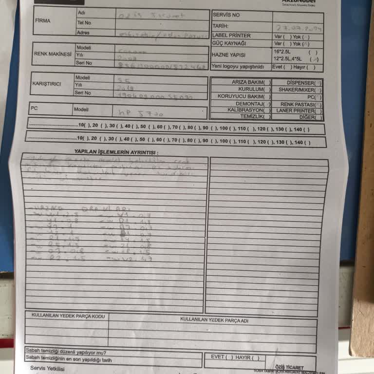 Marshall Boya Makinesinde İletişimsizlik Ve Çözüm Eksikliği