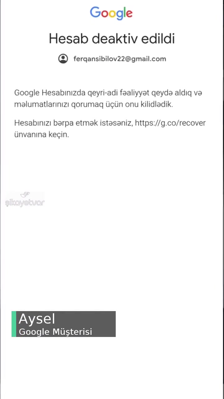 Google Hesabı Aktive Edin! videonun kapak resmi