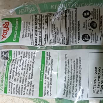 Yayla Kırmızı Mercimeklerde Yabancı Madde Ve Bozuk Ürün Sorunu