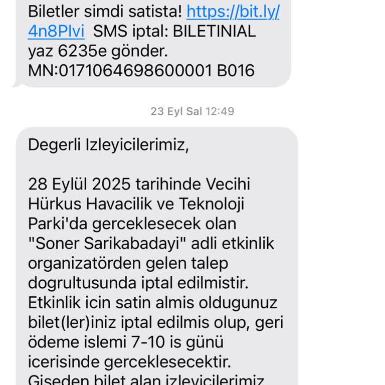 İptal Edilen Konserin Ücreti Zamanında İade Edilmedi