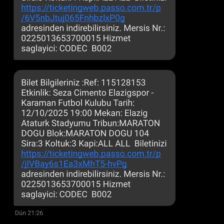 Yanlışlıkla Alınan Maç Biletlerinin İadesi İçin Destek Talebi