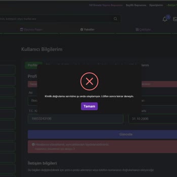 Ödeme Sonrası Kimlik Doğrulama Hatası Ve İade Talebime Yanıt Alamadım