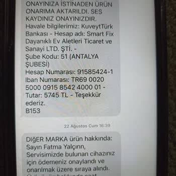 Onarılmadan Geri Gönderilen Tablet Ve Yetersiz İletişim Nedeniyle Mağduriyet
