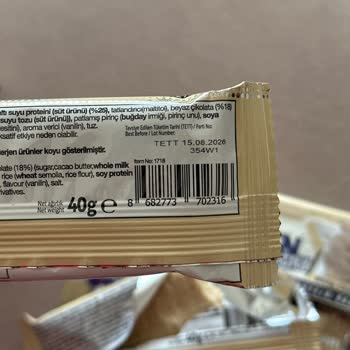 Son Kullanma Tarihi Geçmemiş Protein Barlarda Bozuk Tat Sorunu Ve Ürün Değişim Talebi
