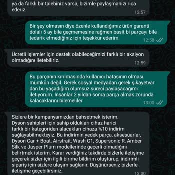 Garanti Sonrası Küçük Parça İçin Tüm Hazne Satın Alma Zorunluluğu