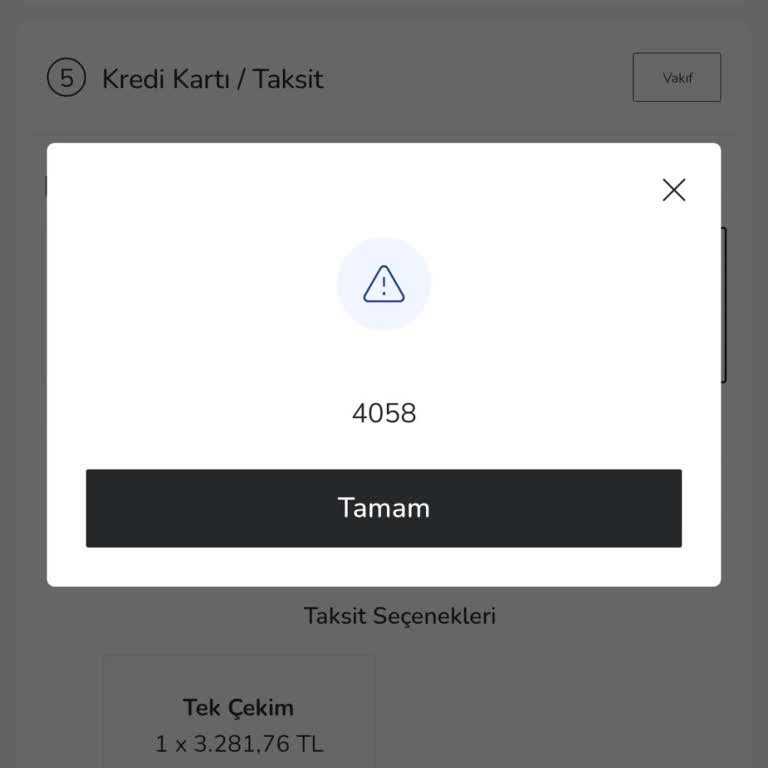 LCW Mobil Uygulamada Sürekli 4058 Hatası: Alışveriş Yapamıyorum