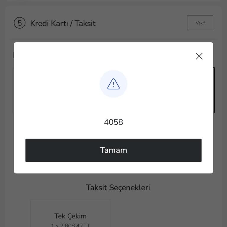 LCW Mobil Uygulamada Sürekli 4058 Hatası: Alışveriş Yapamıyorum